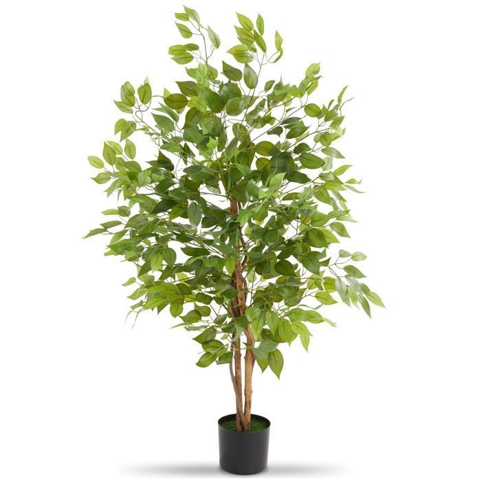 Plante artificielle - TECTAKE - Ficus artificiel FIDA à l'aspect naturel avec beaucoup de volume entretien facile - Hauteur 120 cm