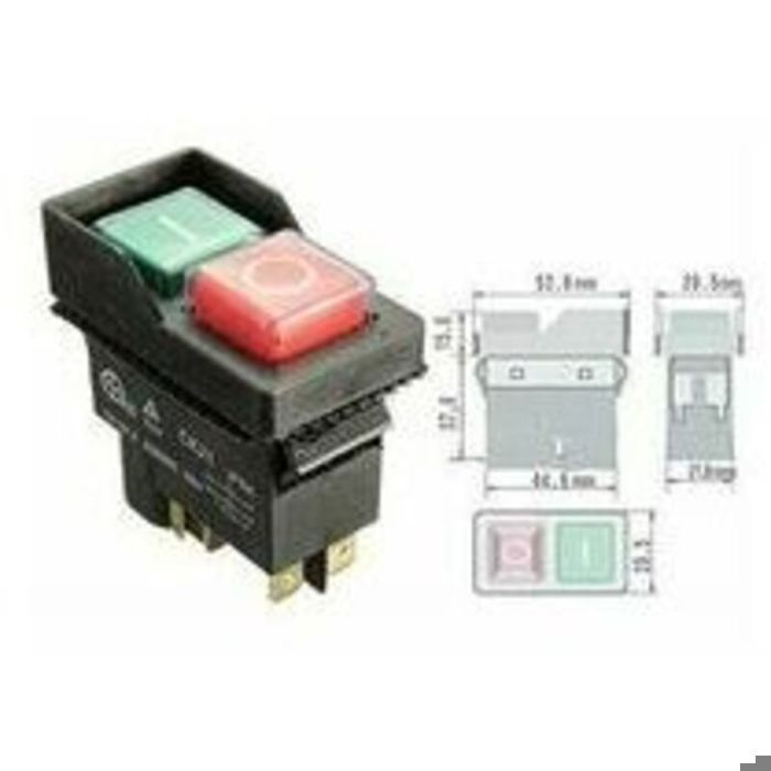 Mezcladora de concreto eléctrica con interruptor de encendido/apagado, interruptor electromagnético CK21B/250V, carburador de 5 pines.