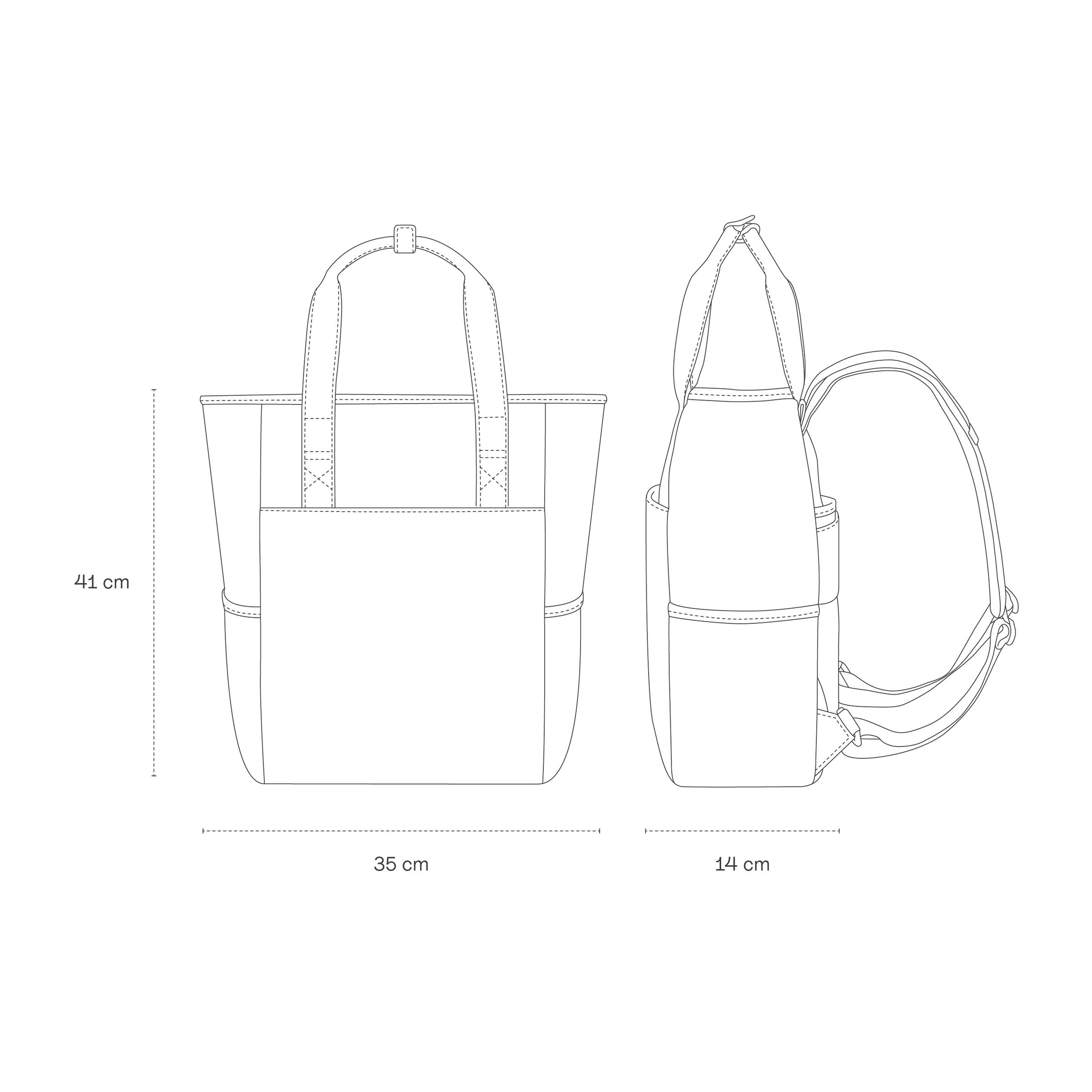 Sac à dos à langer Lindby gris