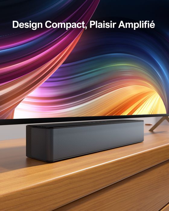 ULTIMEA Poseidon D50 5.1-Kanal-Soundbar mit Subwoofer + 2 Lautsprechern, virtuellem Surround-Sound und einstellbarem Bass, HDMI ARC, 320 W