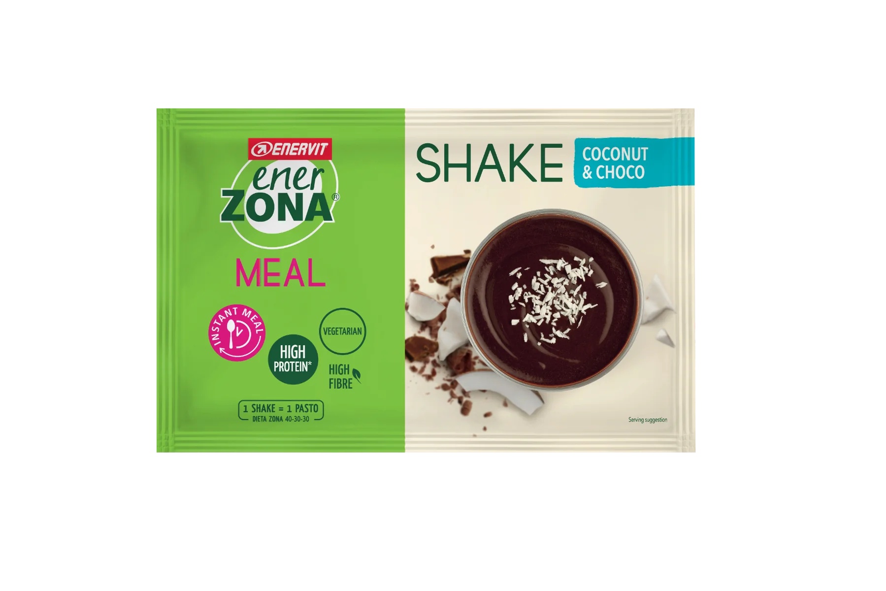 ENERVIT Enerzona Refeição Instantânea Coco e Chocolate 1 pacote Substituto de Refeição