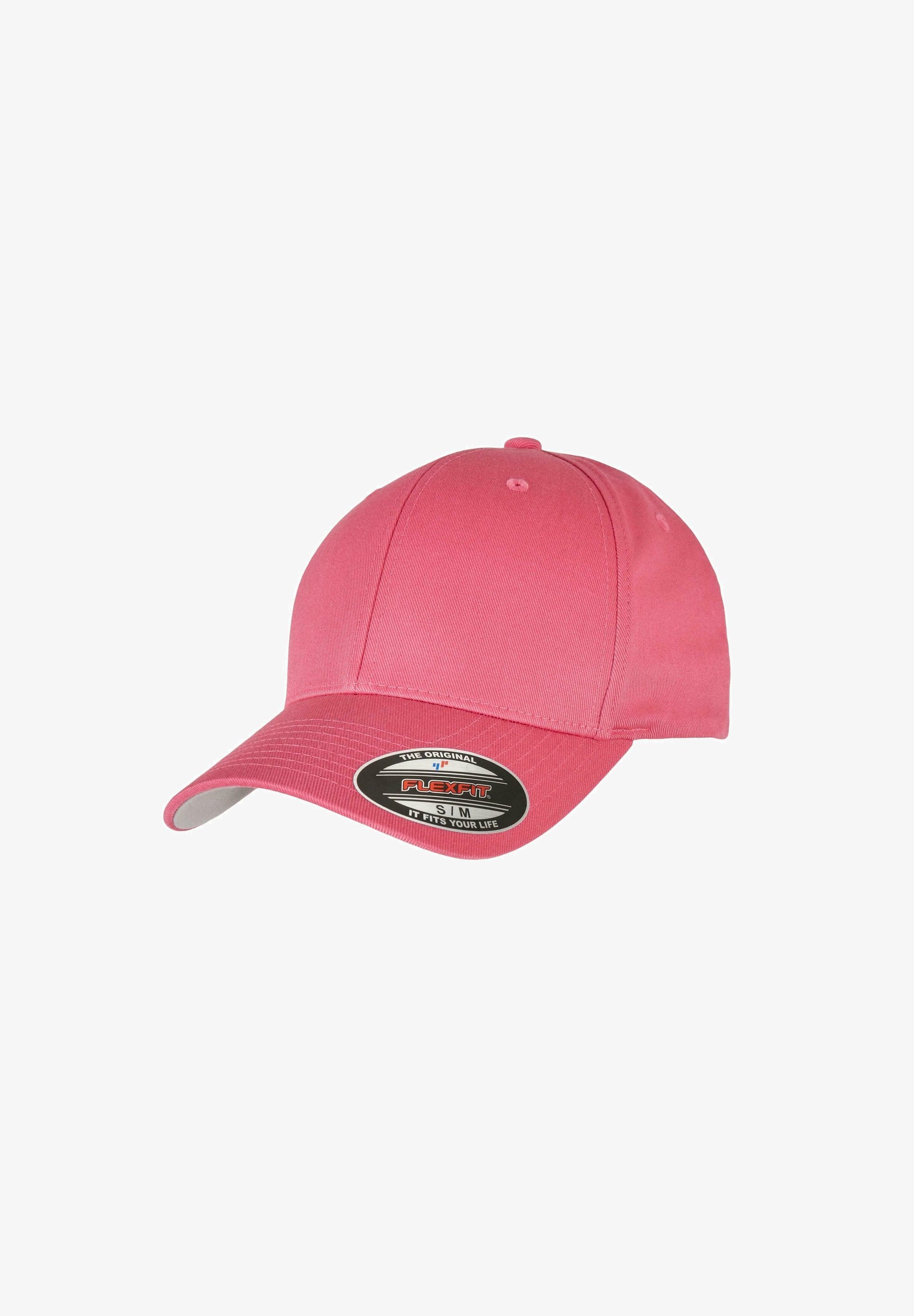 Casquette Flexfit en laine peignée rose foncé