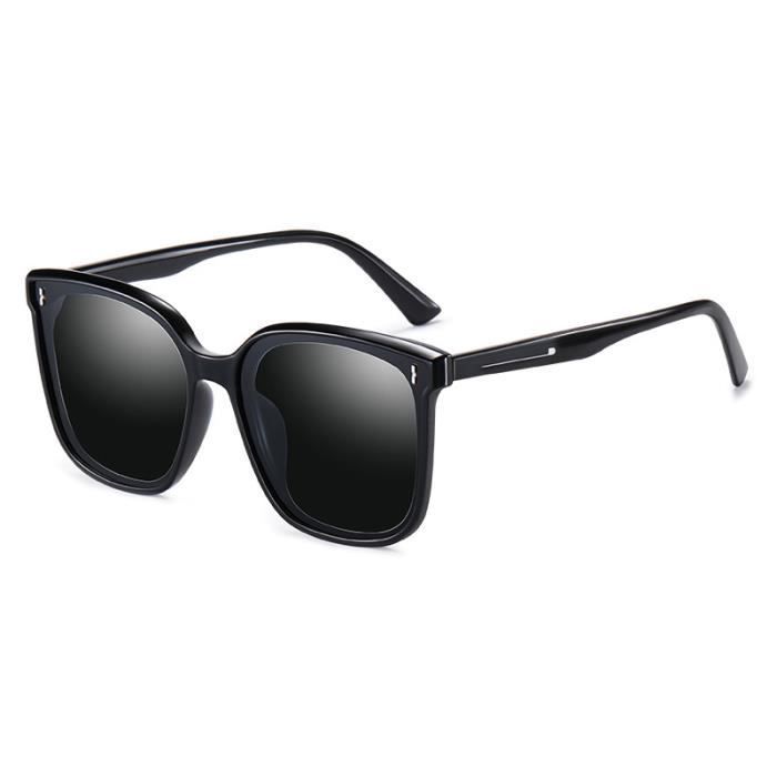 Gafas de sol metálicas SHARPHY para mujer, con la nueva montura grande de color negro, polarizadas para conducir y viajar.