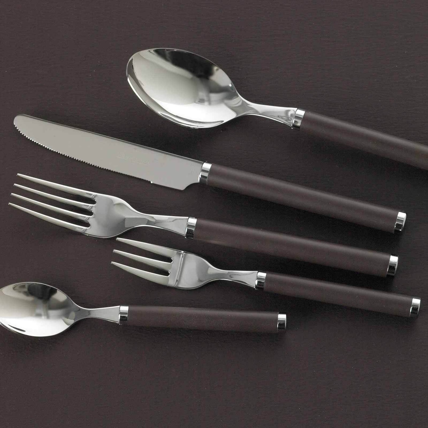 Villeroy & Boch stalo įrankių rinkinys, 24 dalių, „Play! Chocolate Brown“ – 1 dalis