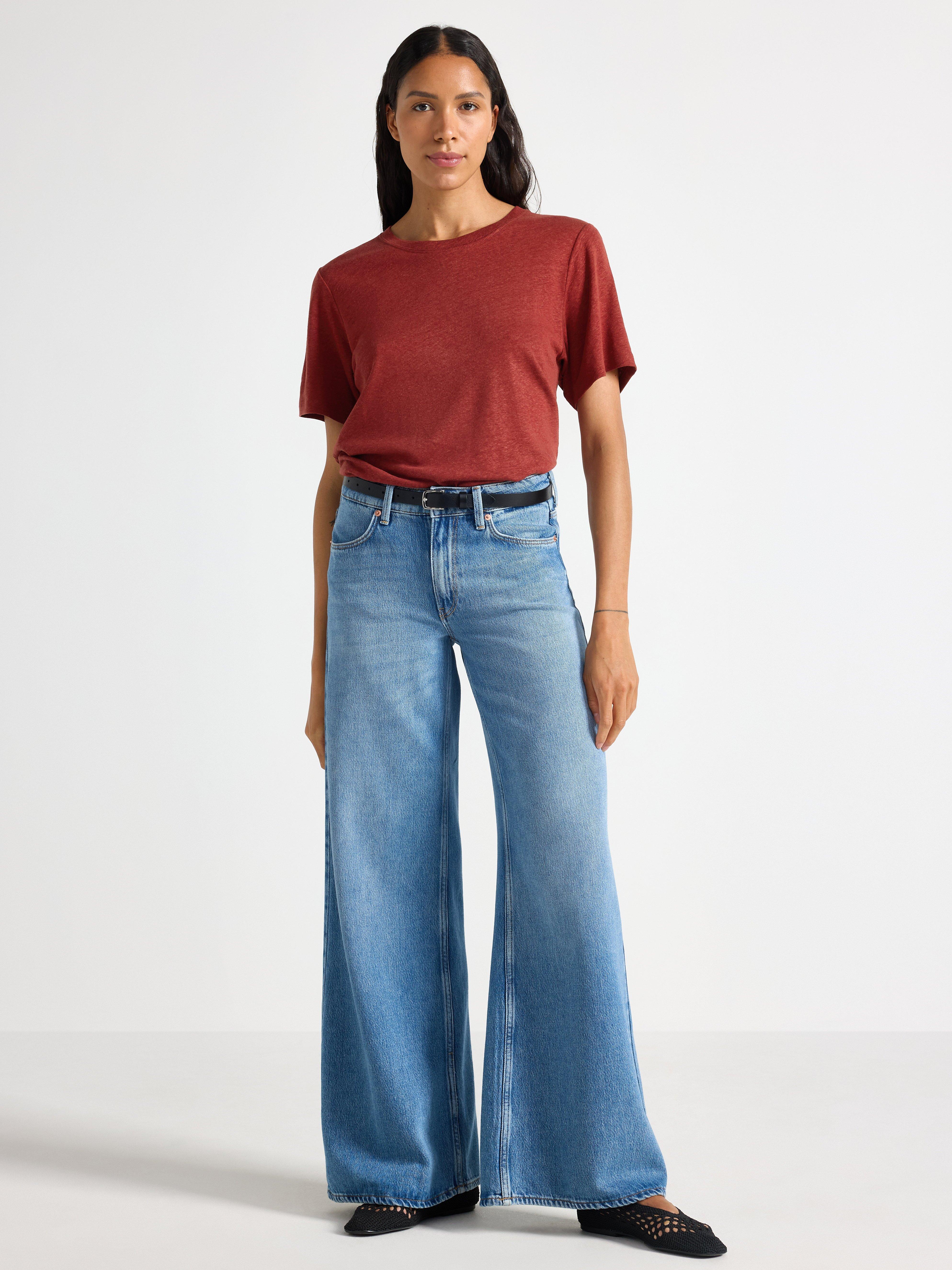 Majica u mekom outfitu Dusty Red