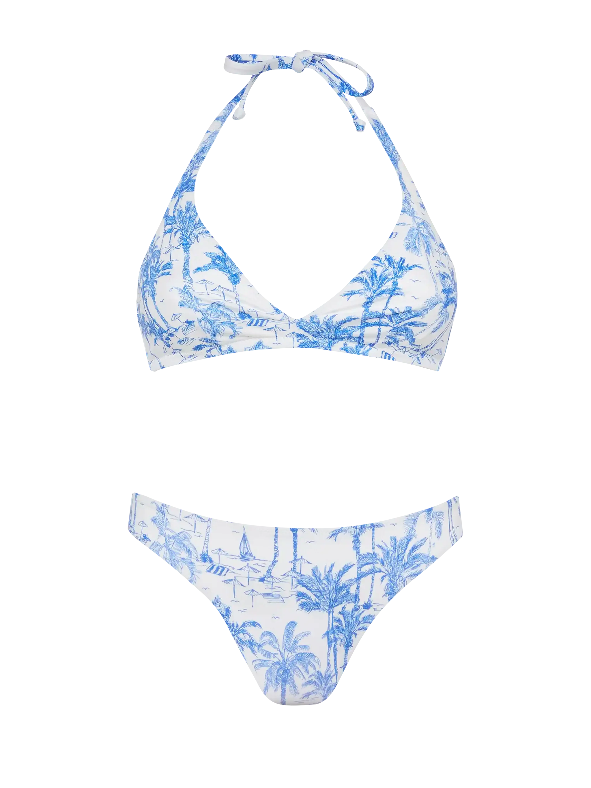 Gaia Maia bralette bikini met canvasprint van jouy