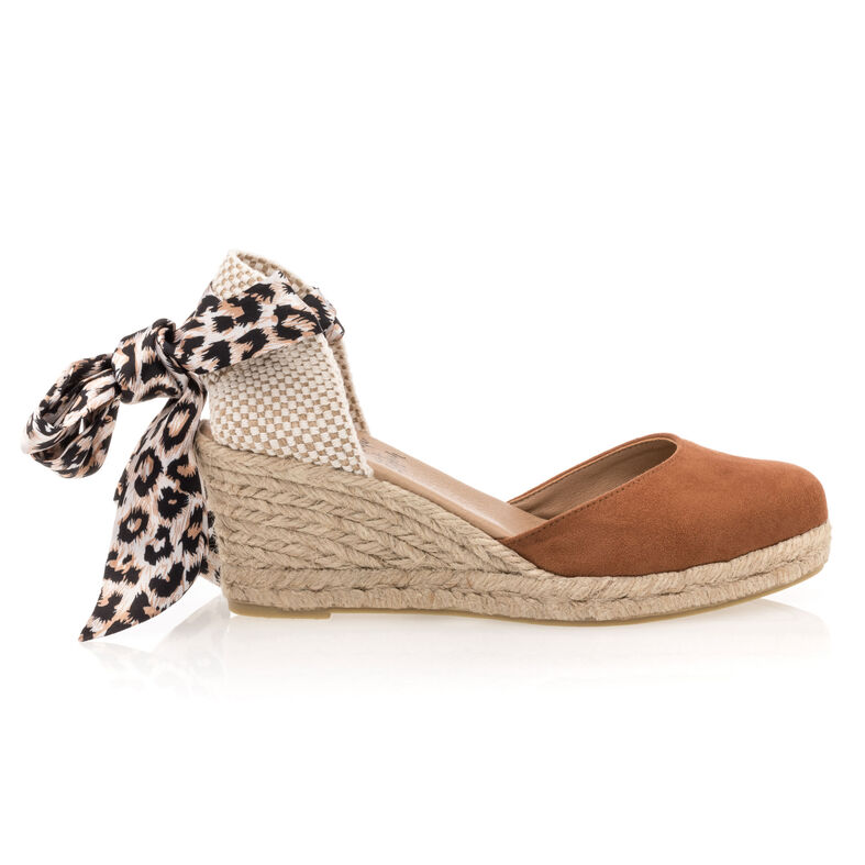 Brune espadriller med tausåler til dame