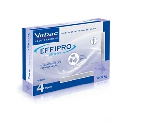 Pipetas VIRBAC Effipro Spoton Cane 4, 10 a 20 kg