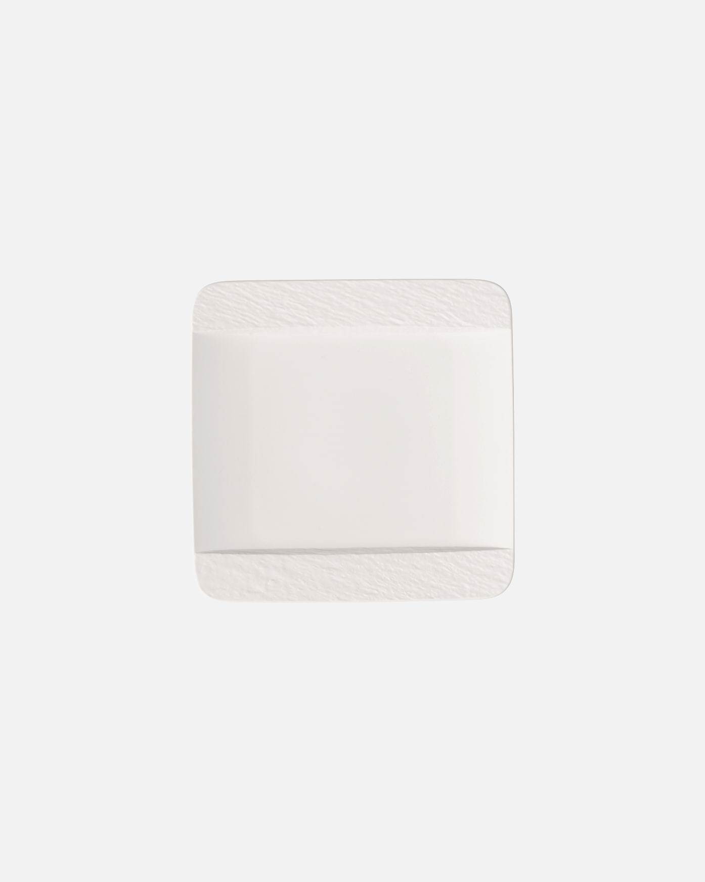 Villeroy & Boch pietų lėkštė, kvadratinė, „Manufacture Rock Blanc“ - 1 vnt.