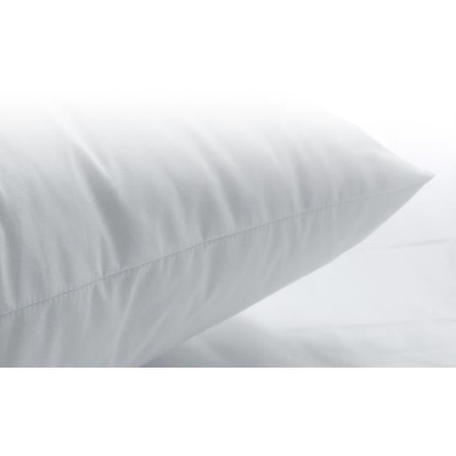 Almohada hipoalergénica de 60x60 cm, suave y cómoda, con funda 100% algodón y fabricada en Francia.