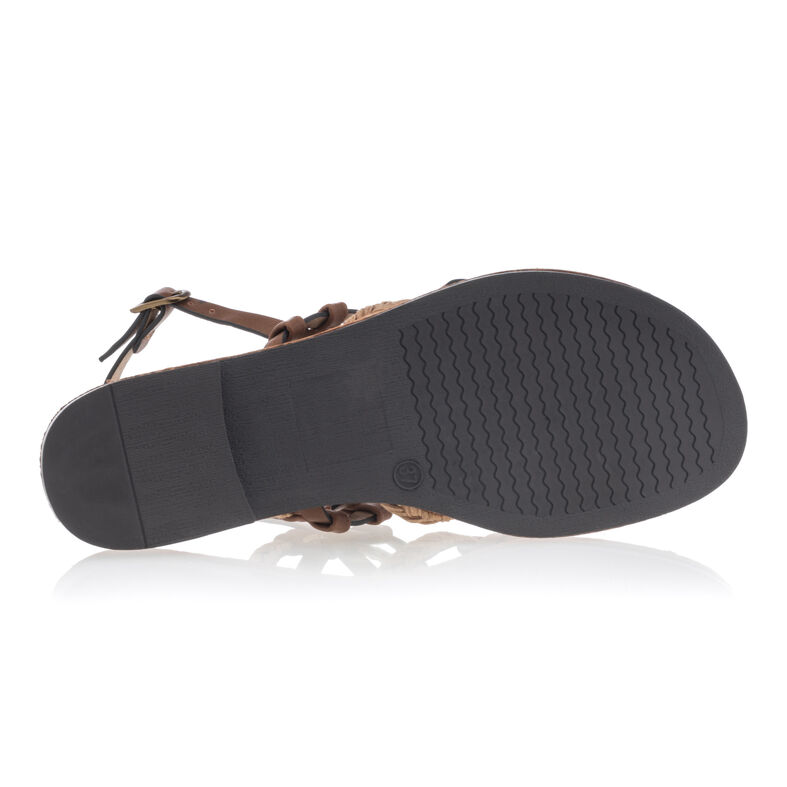 Brune sandaler med stringtruse til dame