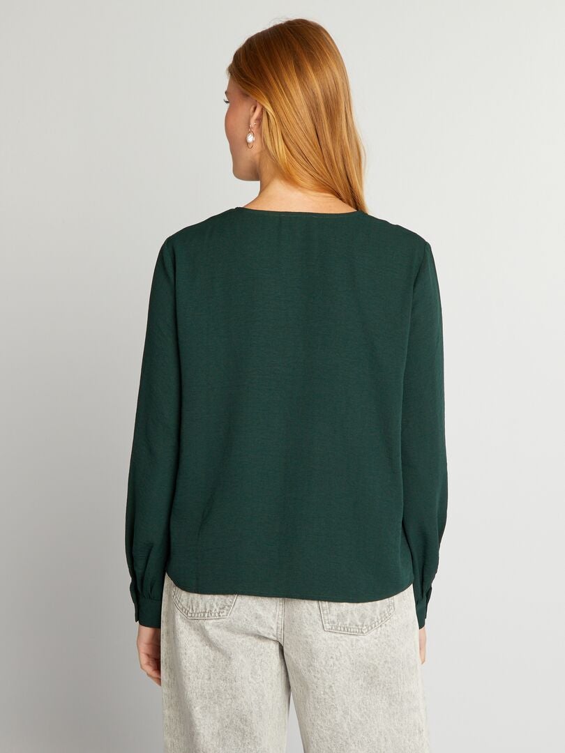 Blusa com botões - VERDE