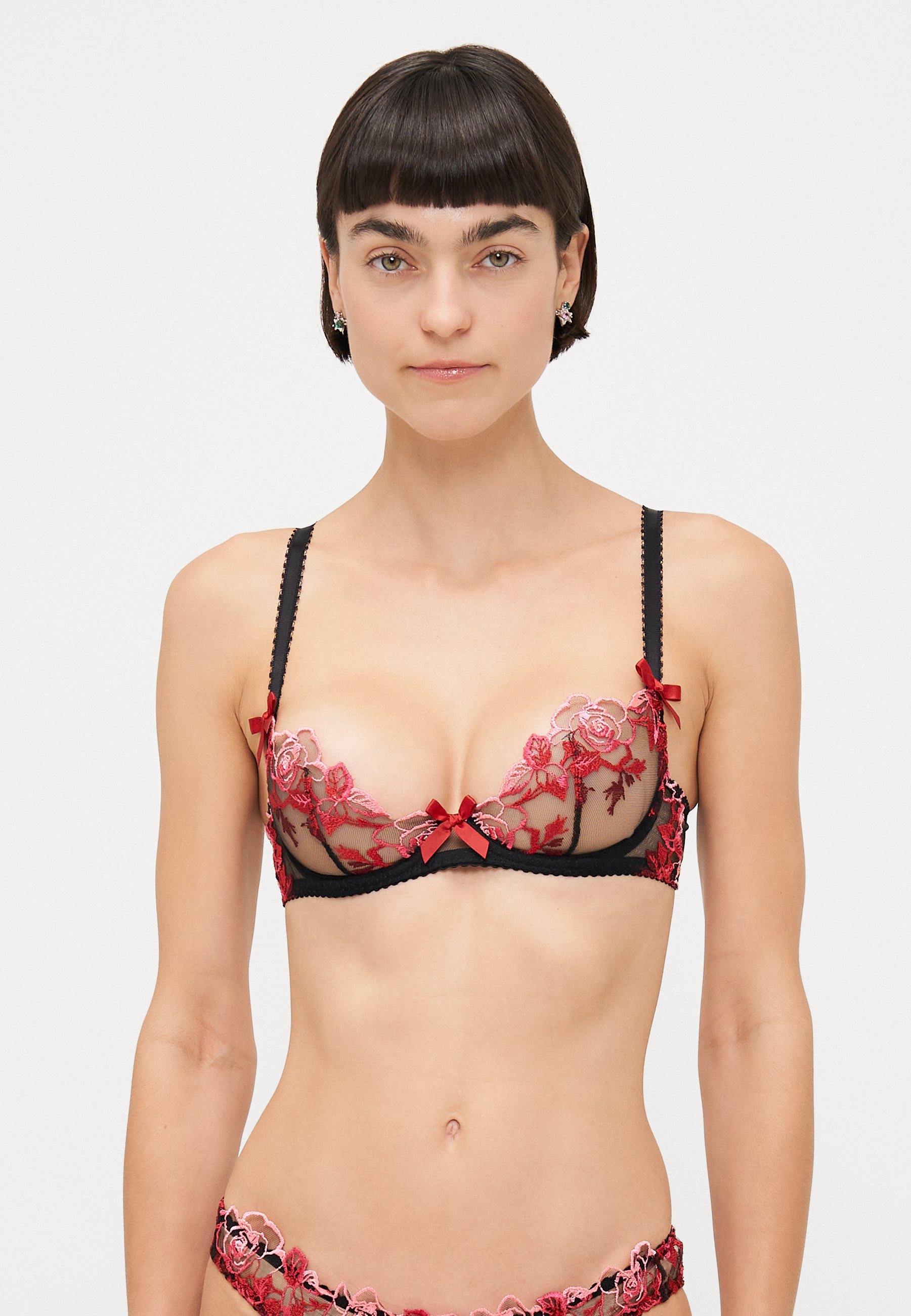 Agent Provocateur CALLYPSO BRA - Biustonosz na fiszbinach - czarny/wielokolorowy