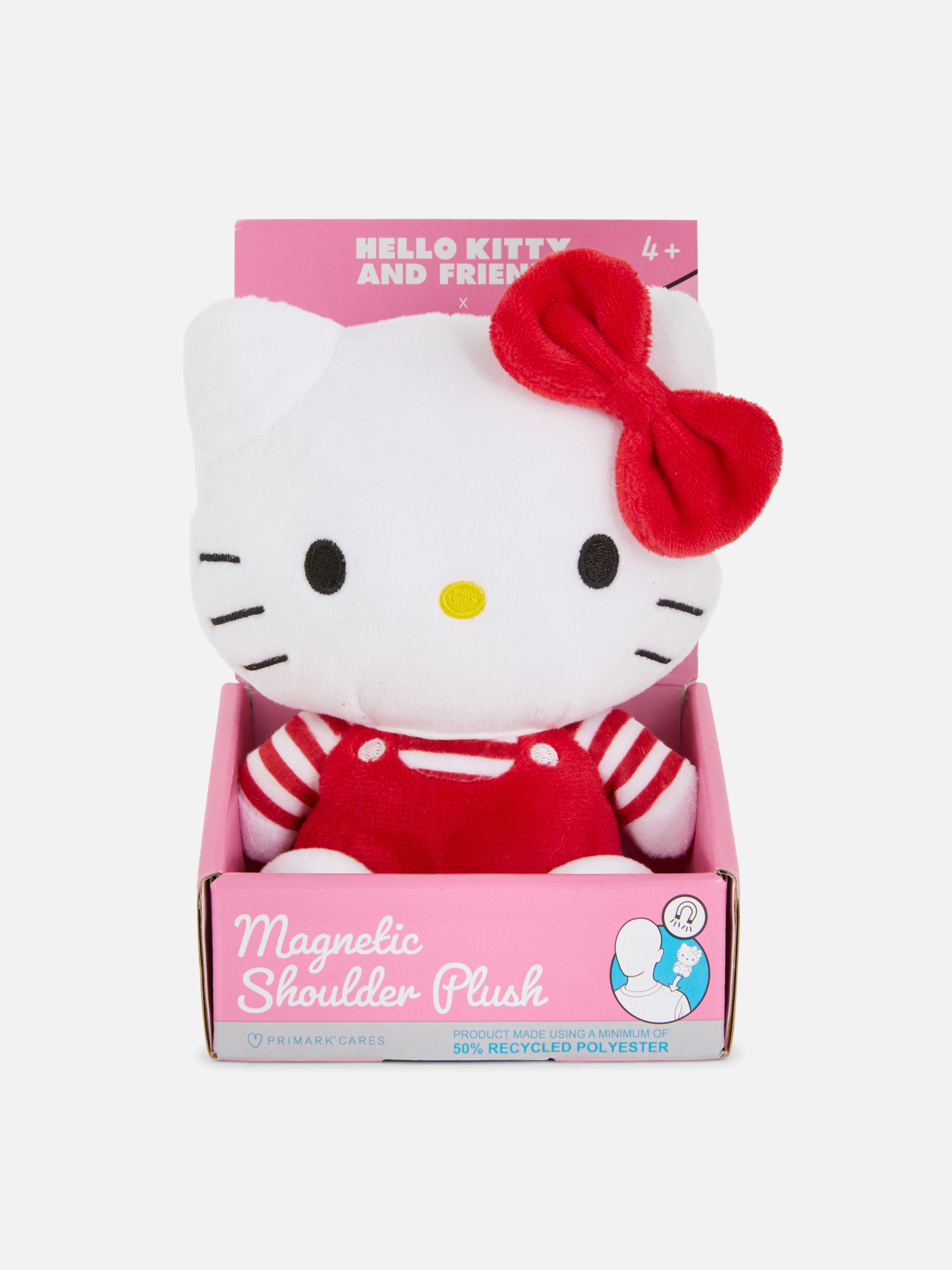 Mágneses Hello Kitty vállra akasztható plüssjáték Egy aranyos Hello Kitty formájú vállra akasztható plüssjáték