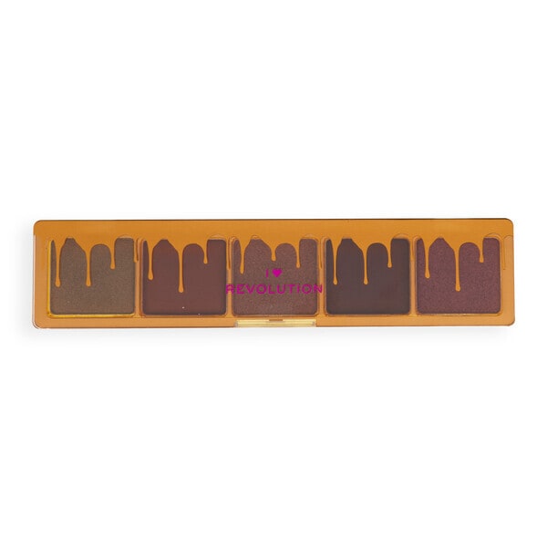 Paletă de umbre mini cu ciocolată I Heart, ganache de ciocolată cu lapte