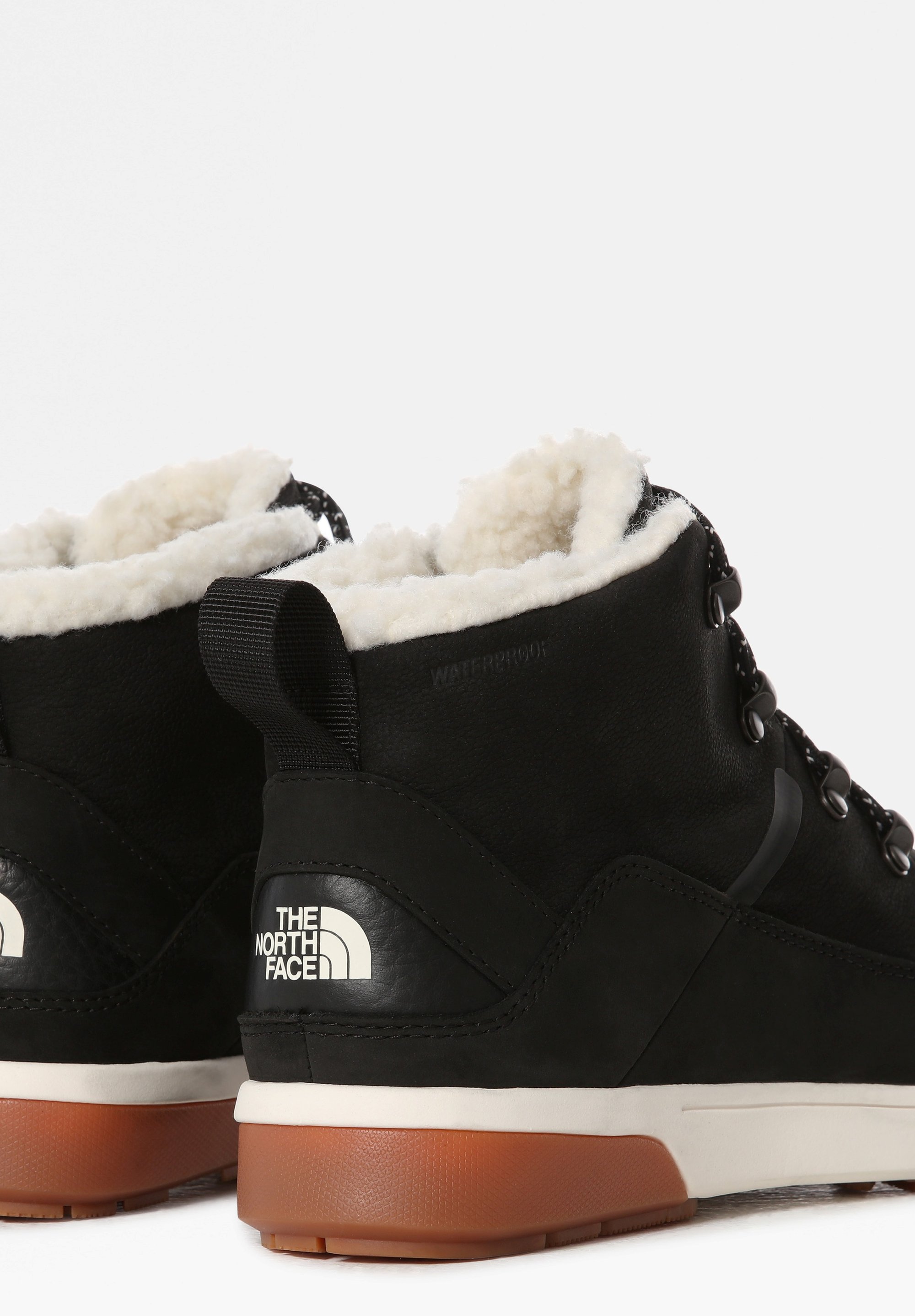 The North Face SIERRA MID LACE WP - Talvikengät - MUSTA/GARDENIA VALKOINEN