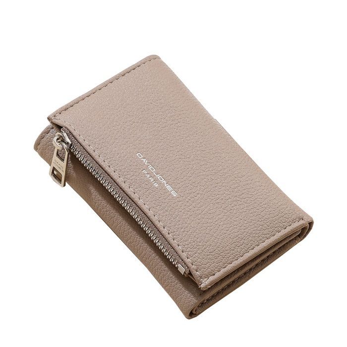 David Jones - Portamonete - Portafoglio piccolo in ecopelle da donna - Marrone cammello