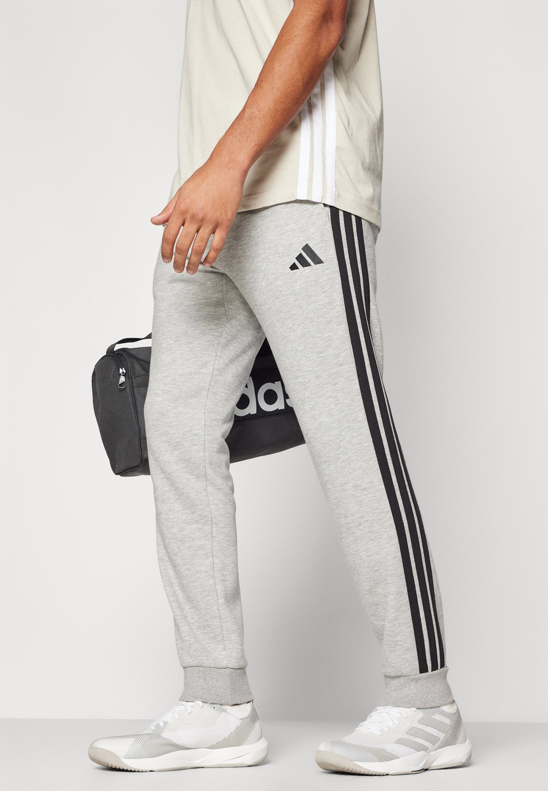 adidas Sportswear trainingsbroek - middengrijs gemêleerd/zwart