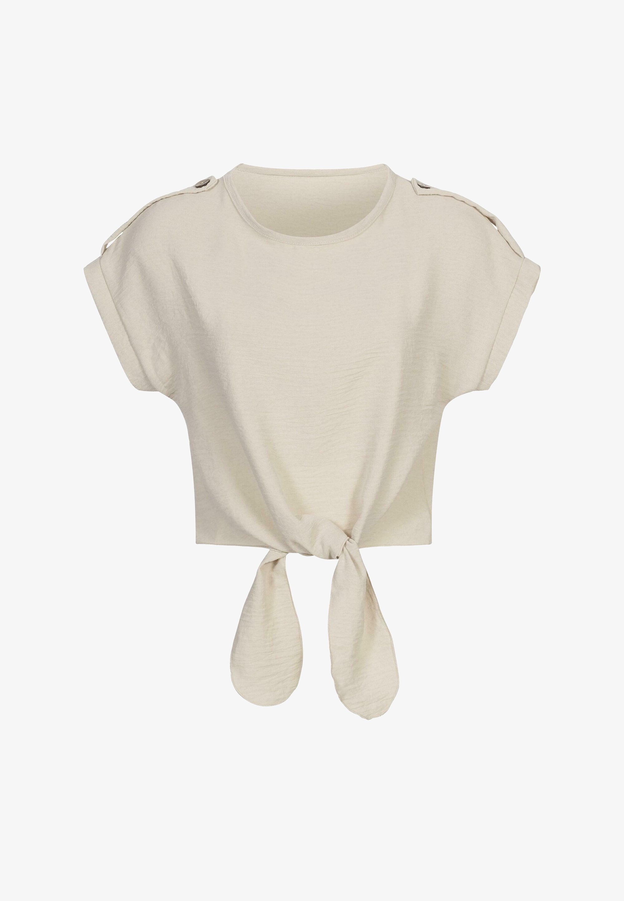 Cloud 5ive MET KNOTDETAIL - T-shirt met print - beige