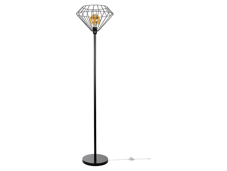 Lampa podłogowa Raquelle 40 cm metalowa czarna