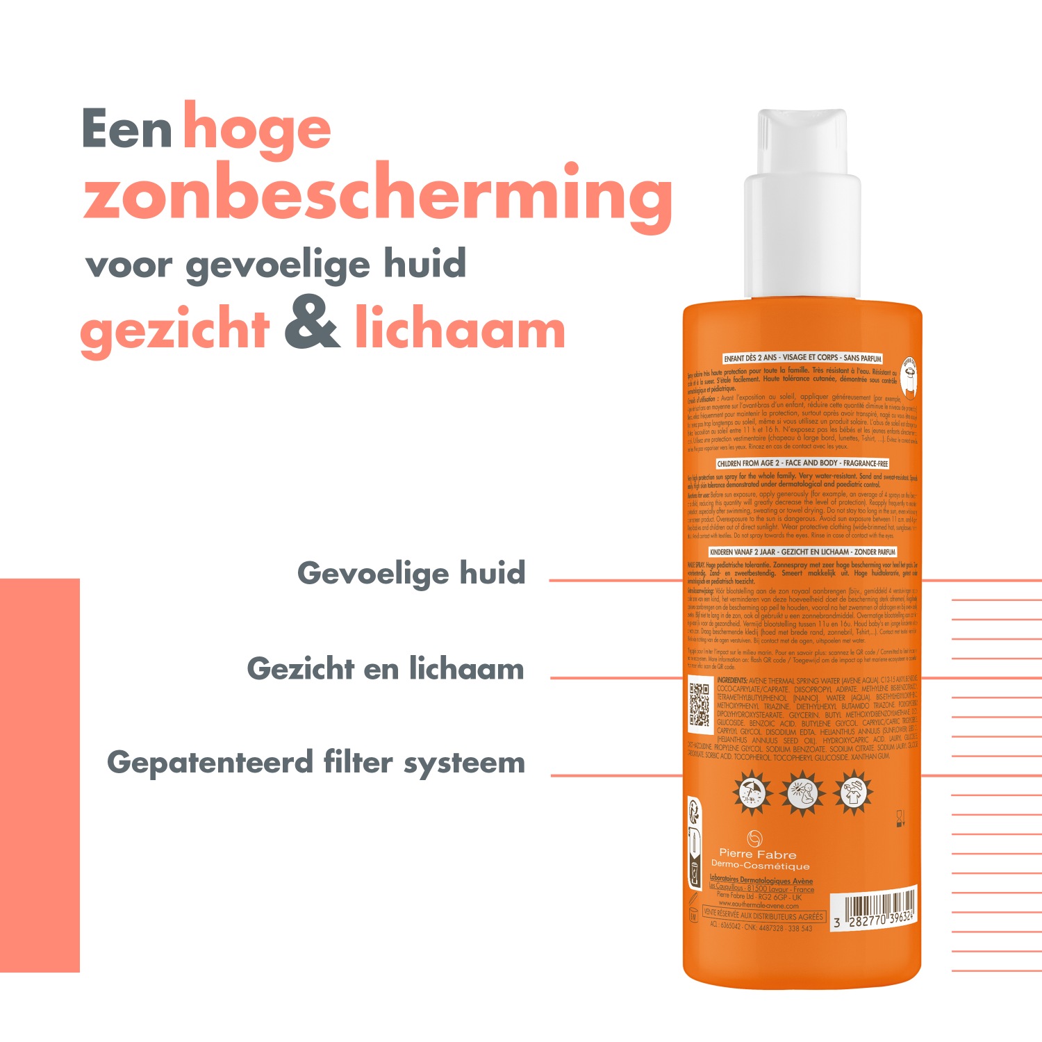 Avène Sun Spray Solaire Spray Familial SPF50+ - 400 ml