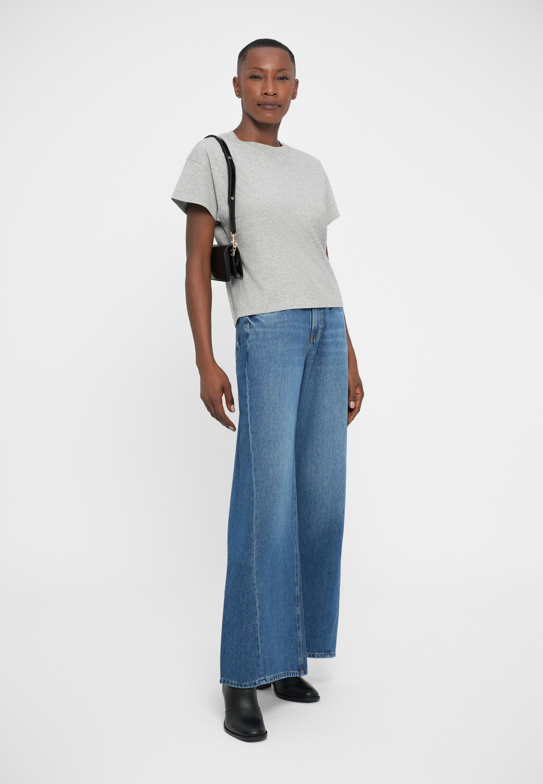 rag & bone KELLY BOXY TEE - Basic T-Shirt - grau