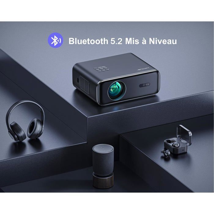 Proiettore 4K - ZIG-ZAG TERRITORIES - 33000 Lumen - WiFi6/Bluetooth - Zoom 50% - Full HD 1080P
