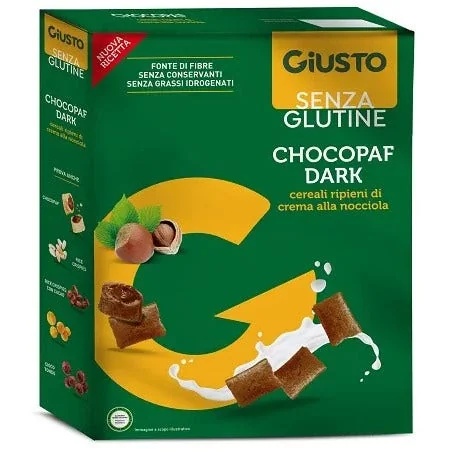 GIUSTO Giusto Chocopaf noir sans gluten 300 g Garniture aux noix