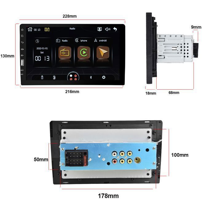 Autorradio Android de 9