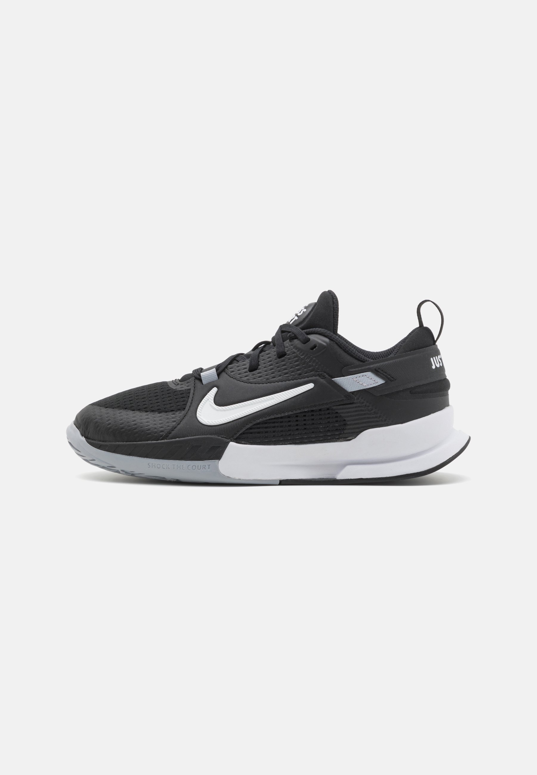 Nike Performance CROSSCOURT - Multicourt tennisschoenen - zwart/wit/wolfgrijs