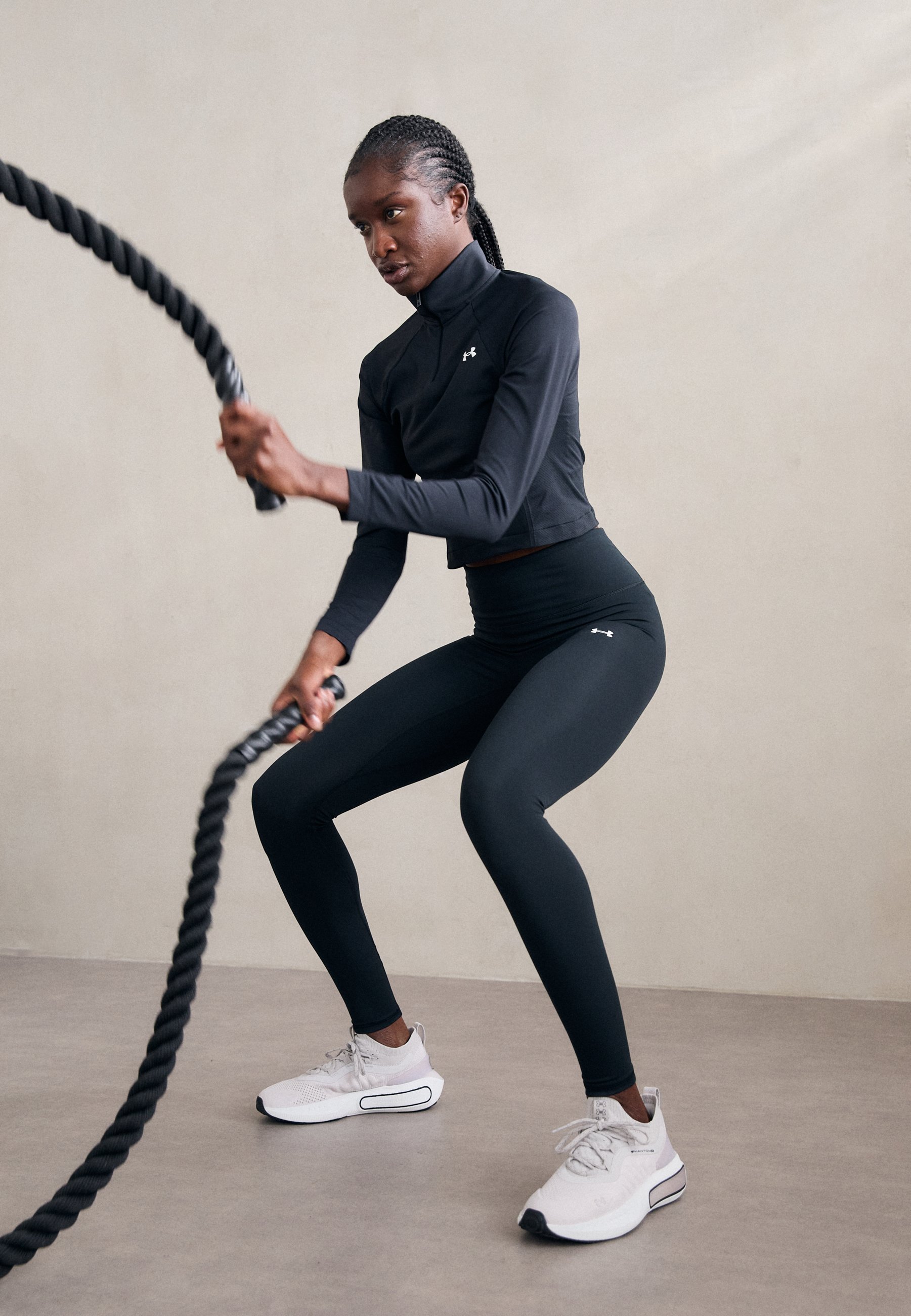 Leggings Under Armour MOTION - Leggings - nero/bianco
