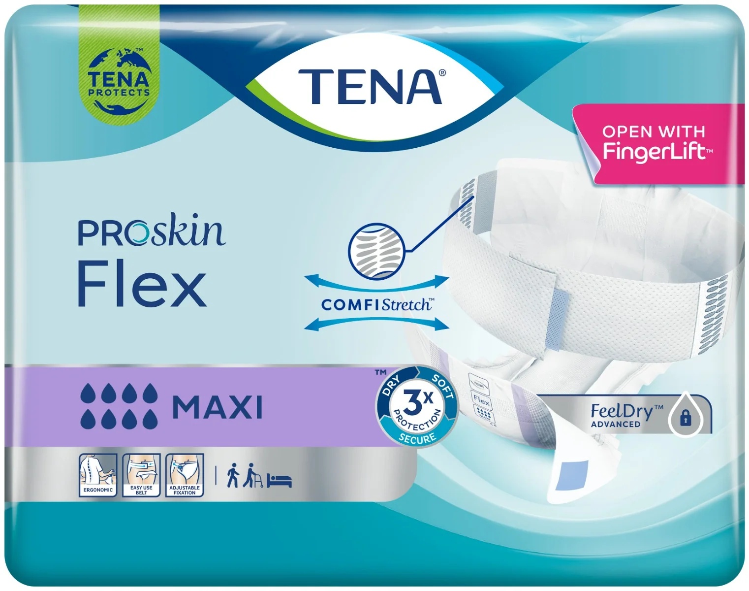 TENA Tena Flex Maxi Large Windeln, 22 Stück Saugeinlagen