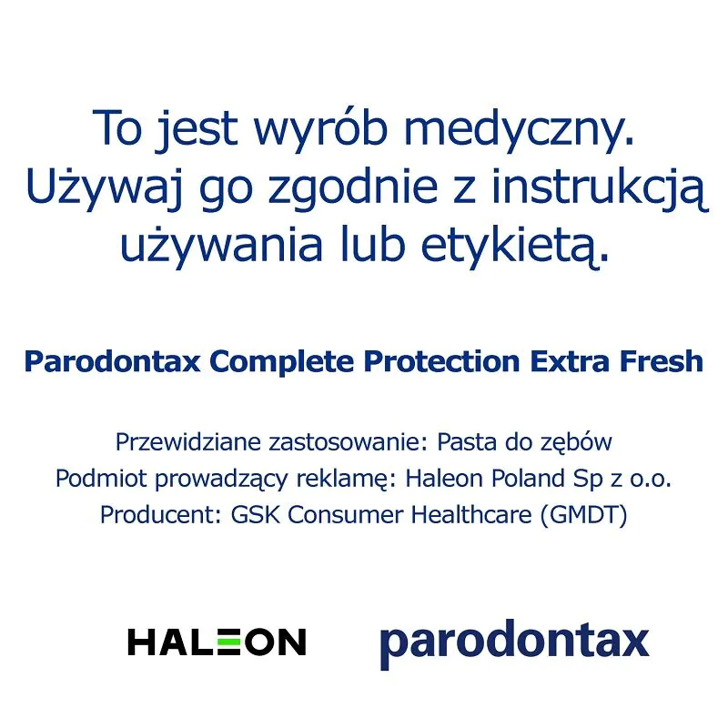 Parodontax Pasta do zębów Complete Protection Extra Fresh