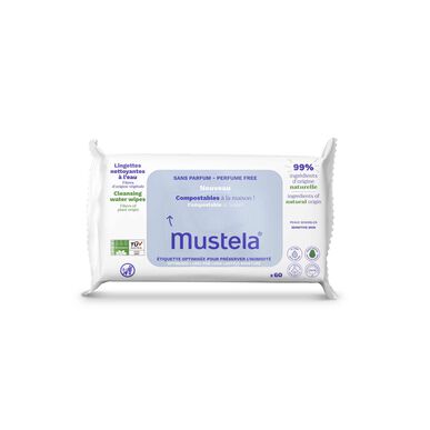 Mustela Hajusteettomat puhdistuspyyhkeet 60 kpl 60 kpl