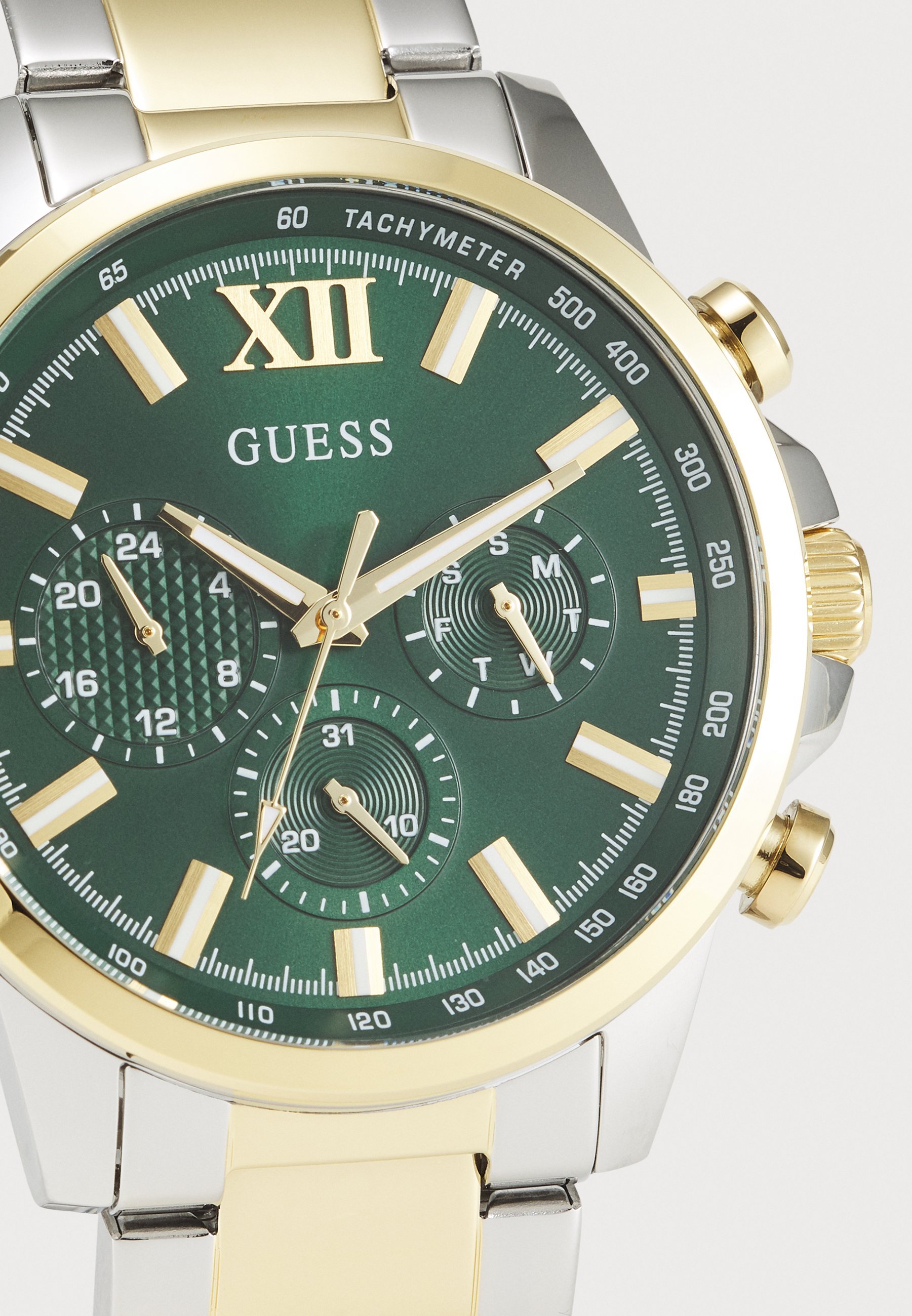 Guess WALKER - Chronographenuhr - goldfarben/silberfarben