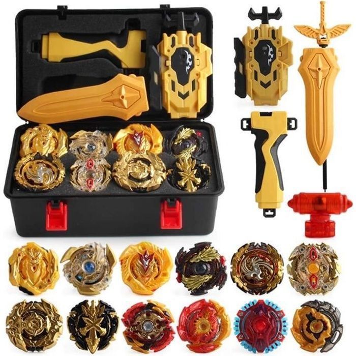 Pião Gyro Burst Battle Masters Fusion XD168-21B Versão Dourada - Brinquedo