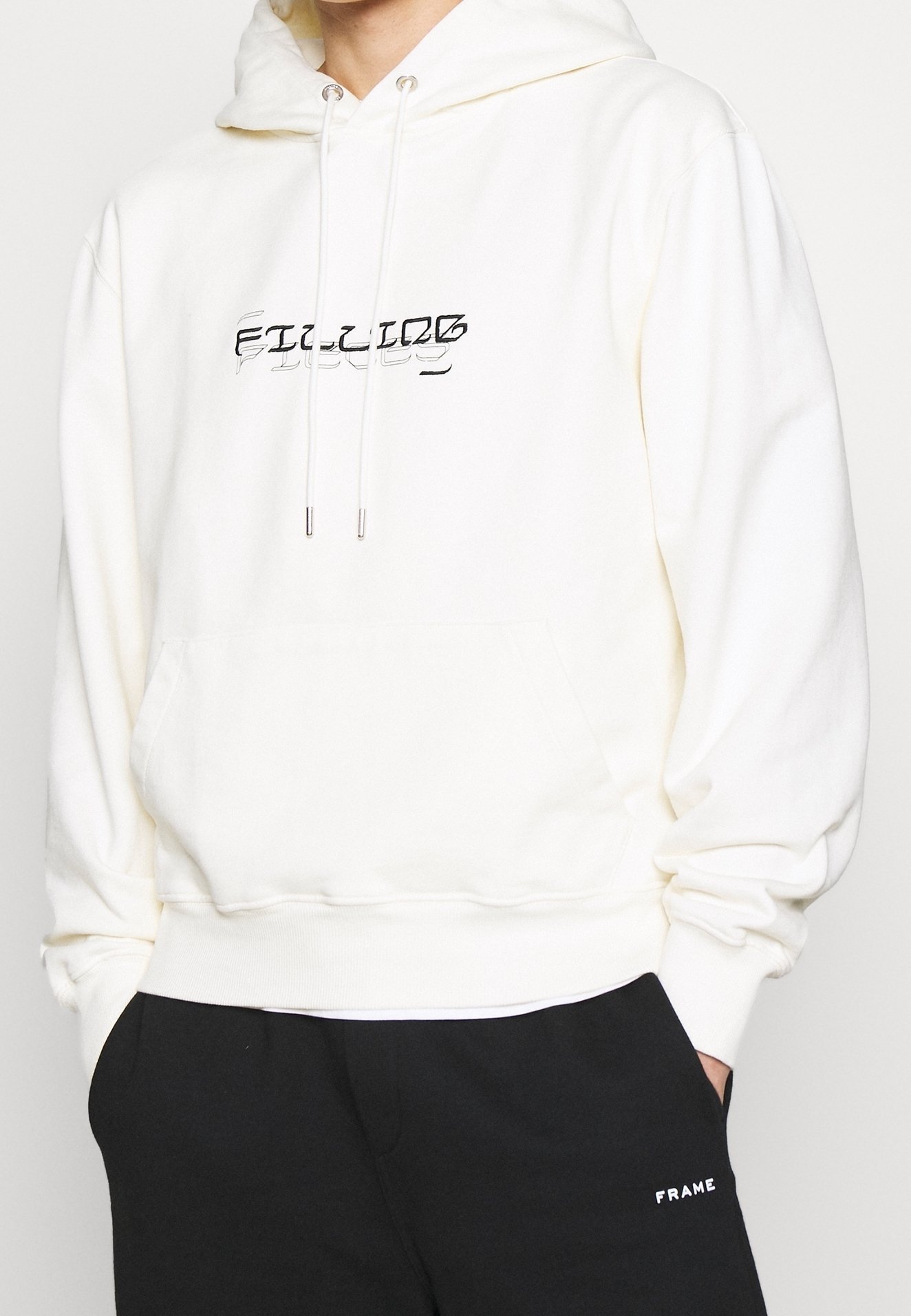 Sweat à capuche Filling Pieces - blanc cassé