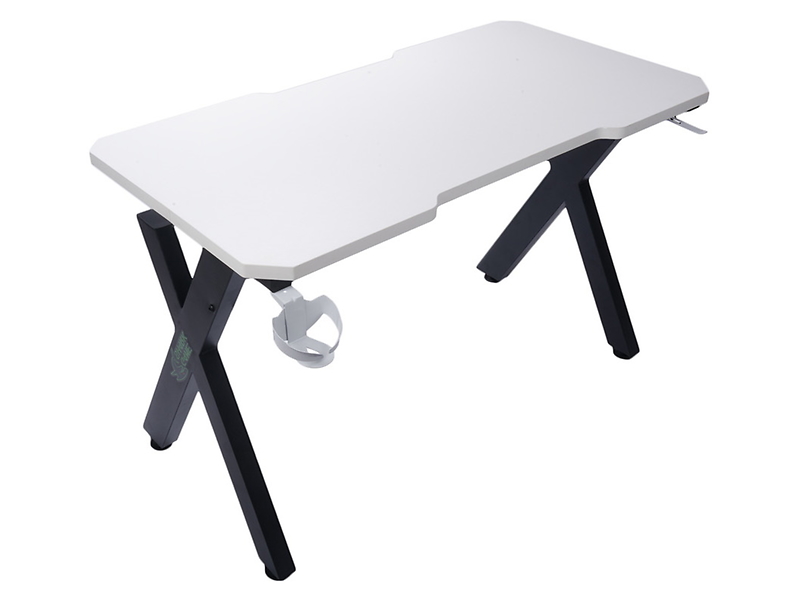 Biurko gamingowe Xeno 120 cm biało-czarne