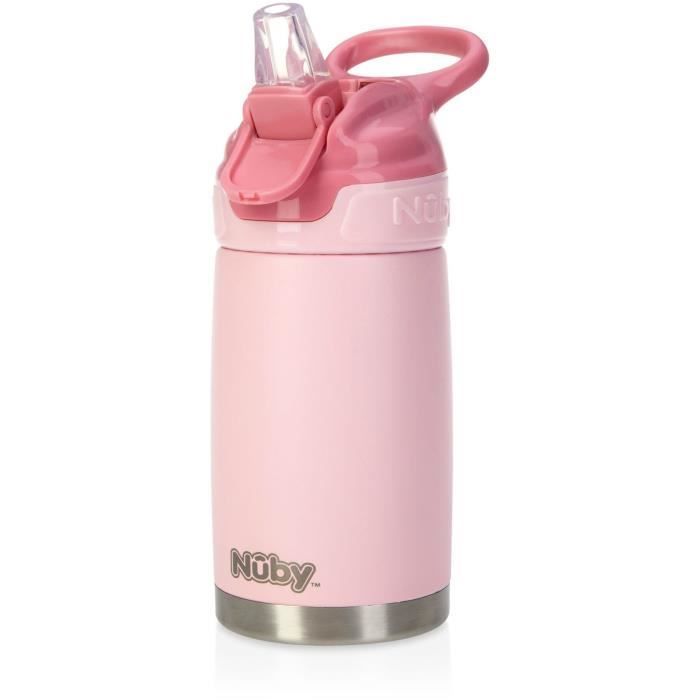 Geïsoleerde waterfles - NUBY - 300 ml - Roestvrij staal - Roze