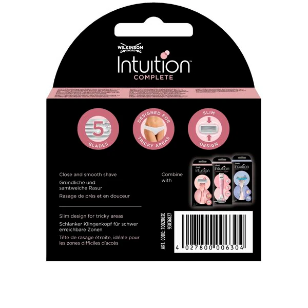 Wilkinson Sword Intuition Complete Navulmesjes<br>3 piezas