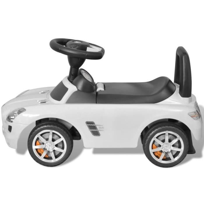 Coche infantil - MOTHINESSTO - Mercedes Benz - Coche de pedales - Blanco - 4 ruedas