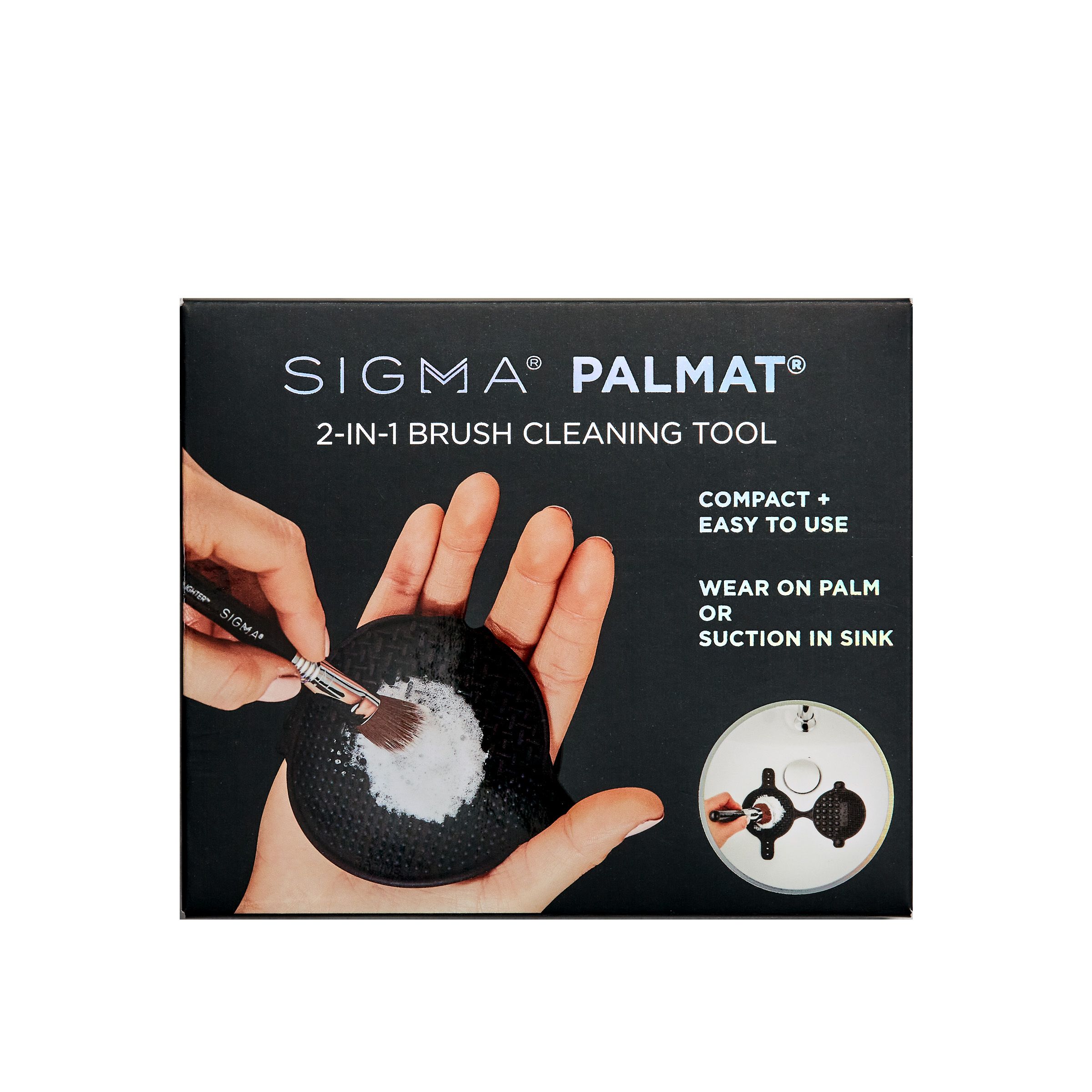 „Palmat 2-in-1“ šepetėlių valymo įrankis Makiažo šepetėlių valikliai