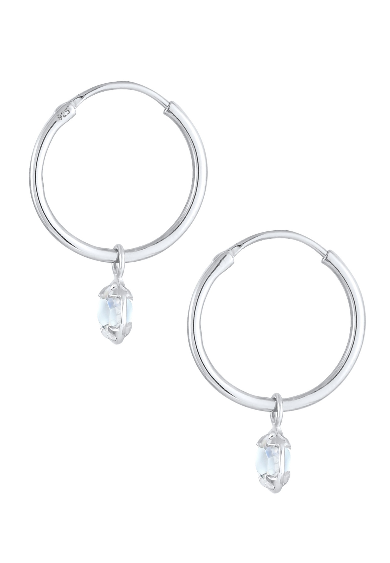Elli Pendentif Solitaire Filigrane Glamour avec des Cristaux Boucles D'oreilles Femme - (925/1000) Argent