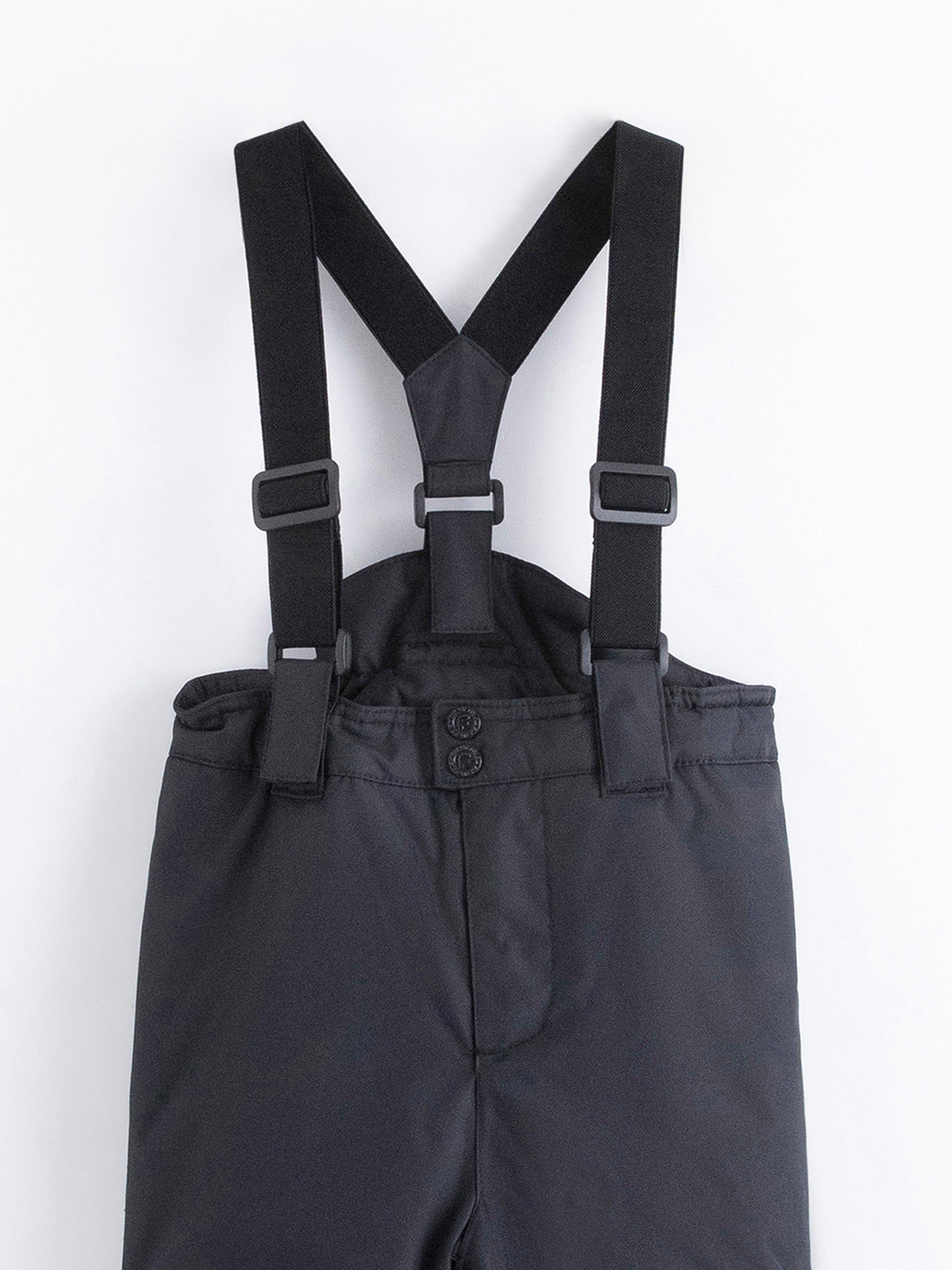 Pantalones de esquí con tirantes negros