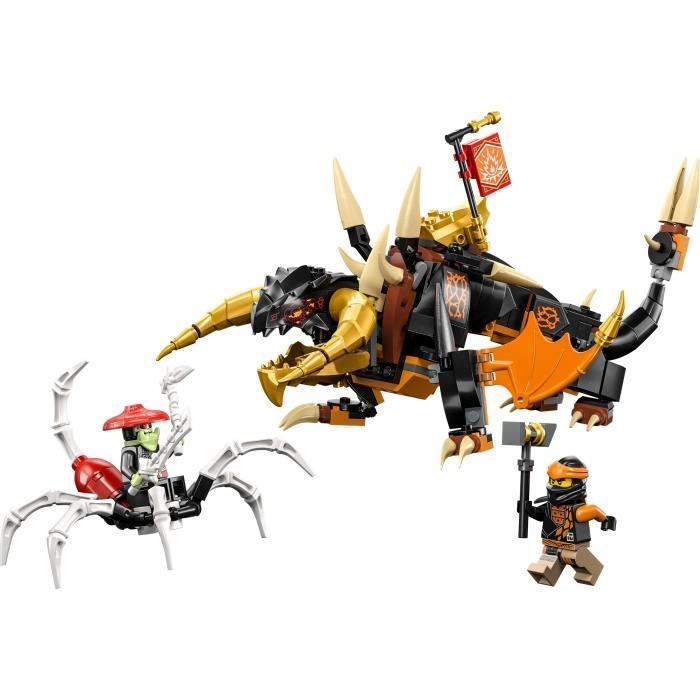 LEGO® NINJAGO 71782 Coles Erddrache – Evolution, Spielzeug mit 2 Minifiguren