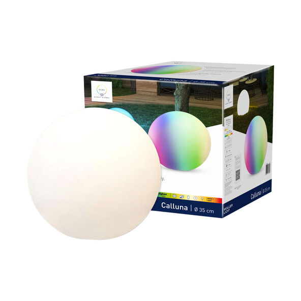Έξυπνη εξωτερική φωτεινή σφαίρα LED Calluna Solar, Ø 35 cm