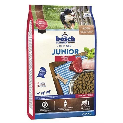 Nourriture Sèche pour Chien - BOSCH - HPC Junior - Agneau et Riz - Chiots Sensibles - 5 à 10 kg