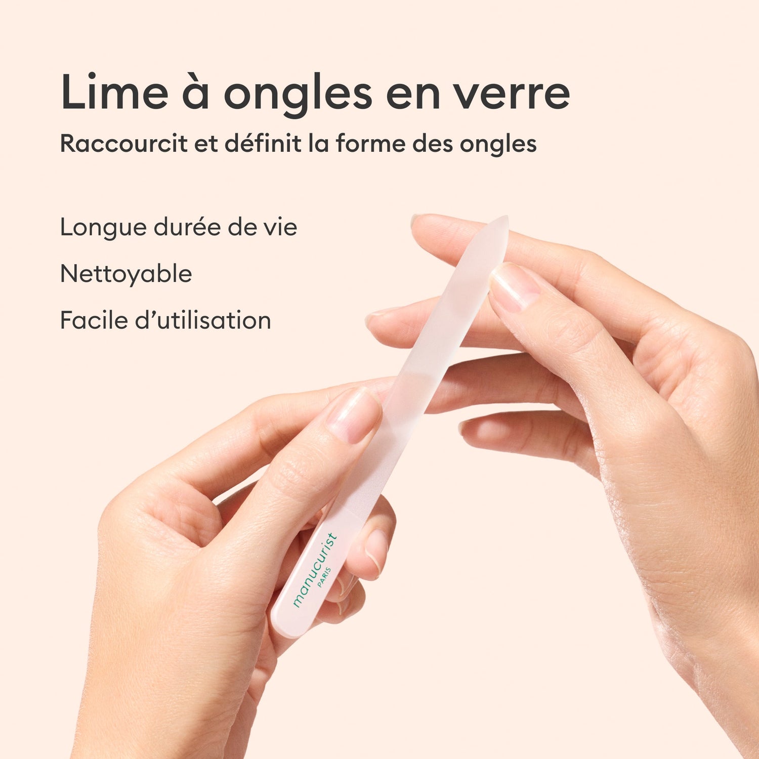 Lime à ongles en verre