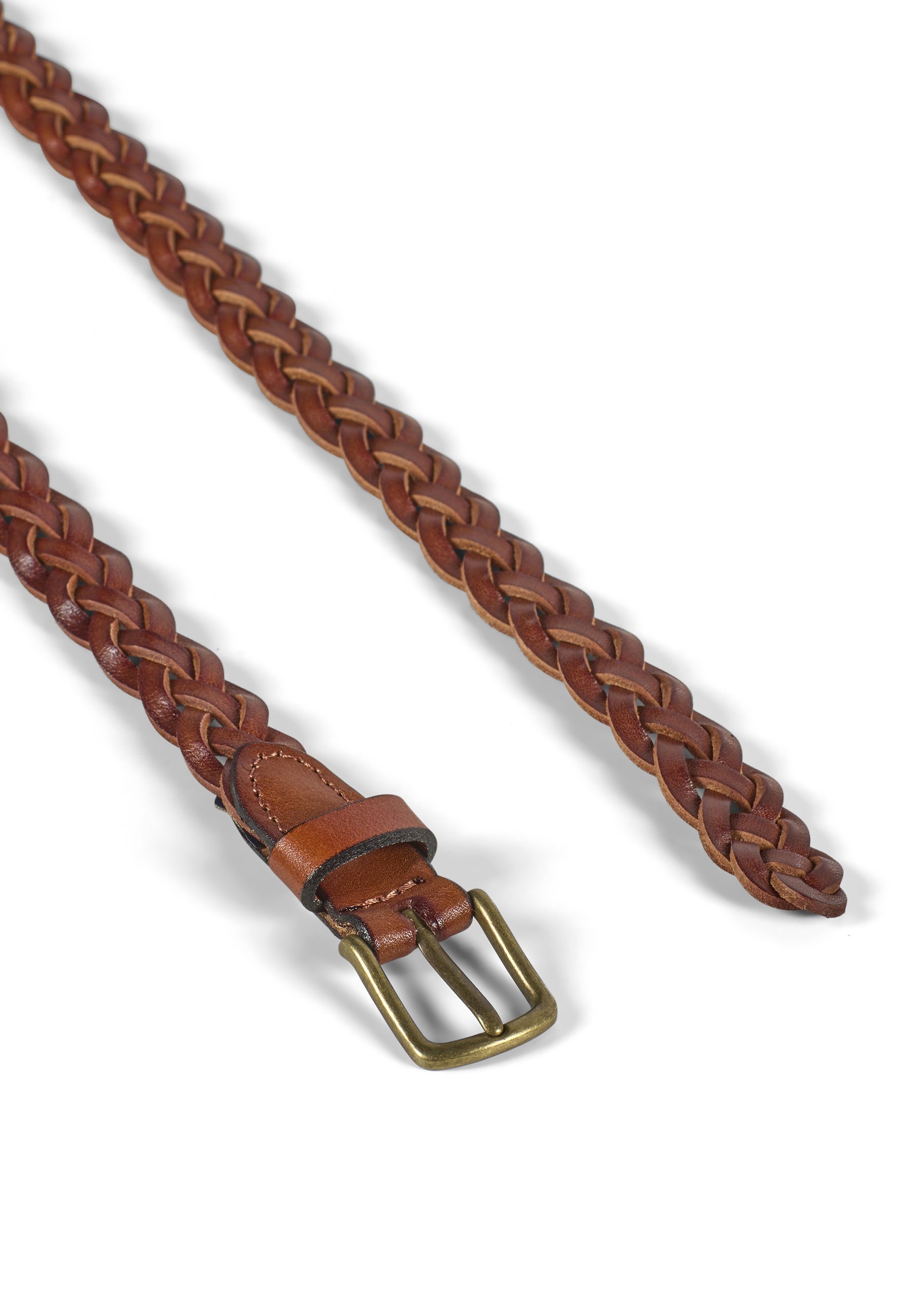 Howard London WILLIAM - Gevlochten riem - lichtbruin