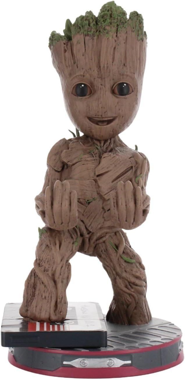 Statuetta del giovane Groot dei Guardiani della Galassia Marvel - EXQUISITE GAMING - Cable Guys - Supporto per auricolari o piccolo accessorio